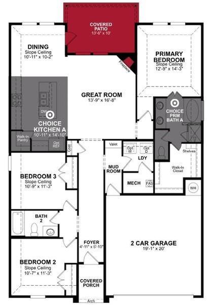 Beazer Homes Challk Hill Sierra Floorplan.