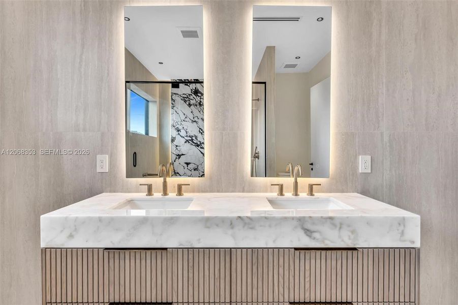 Furnished interior view inside a new home in , Miami (Image 10). Furnished interior view inside a new home in , Miami (Image 10).