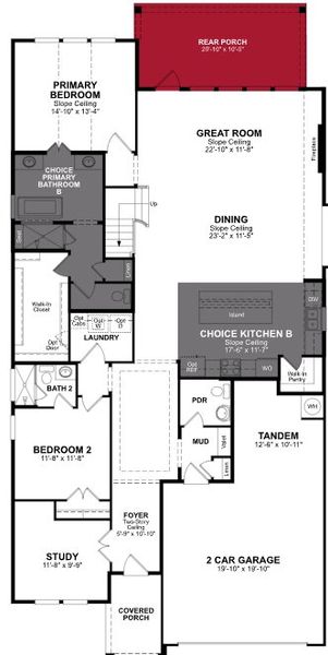 2D floor plan layout of this home in Amira, Tomball, TX (Image 3).