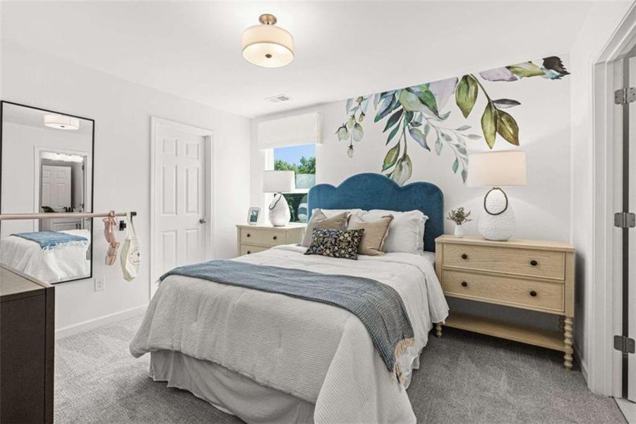 Furnished interior view inside a new home in Wehunt Meadows, Hoschton (Image 39).