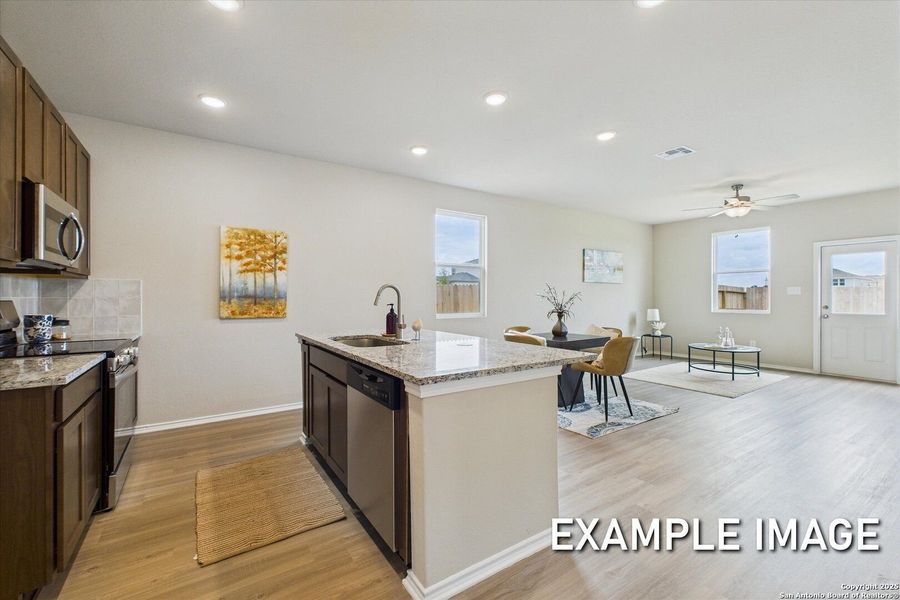Furnished interior view inside a new home in Agave, San Antonio (Image 5).