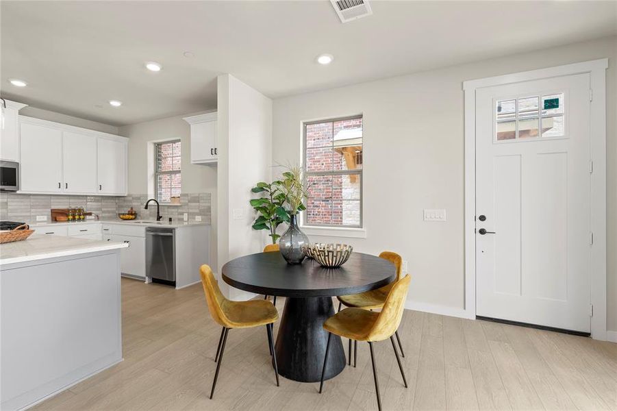 Furnished interior view inside a new home in The Tribute, The Colony (Image 4). Furnished interior view inside a new home in The Tribute, The Colony (Image 4).