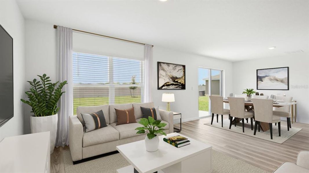 Furnished interior view inside a new home in Oakfield Lakes, Parrish (Image 4).