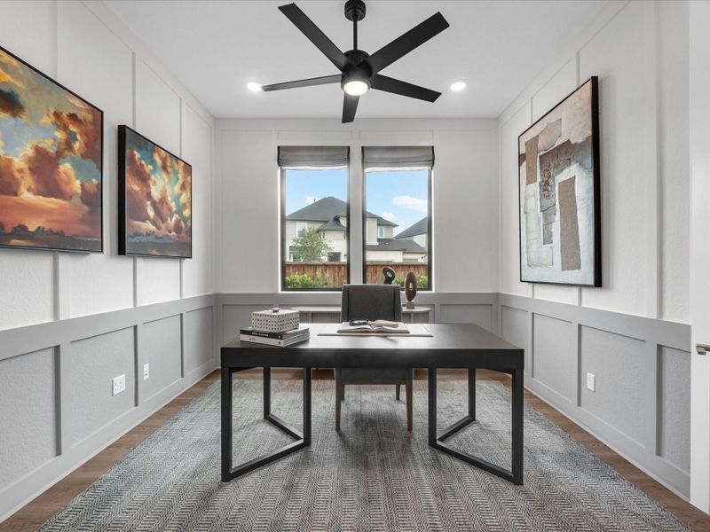 Furnished interior view inside a new home in Tompkins Reserve, Katy (Image 23).