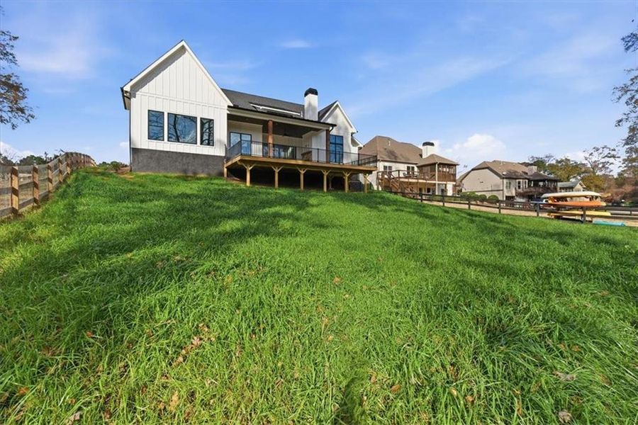 Exterior details and patio area of a home in , Cartersville (Image 32).