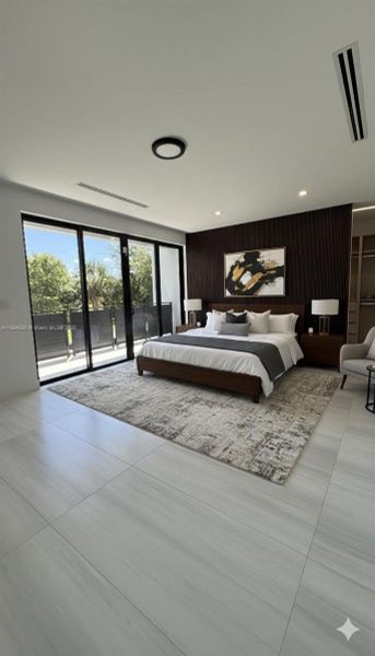 Furnished interior view inside a new home in , Miami (Image 3).