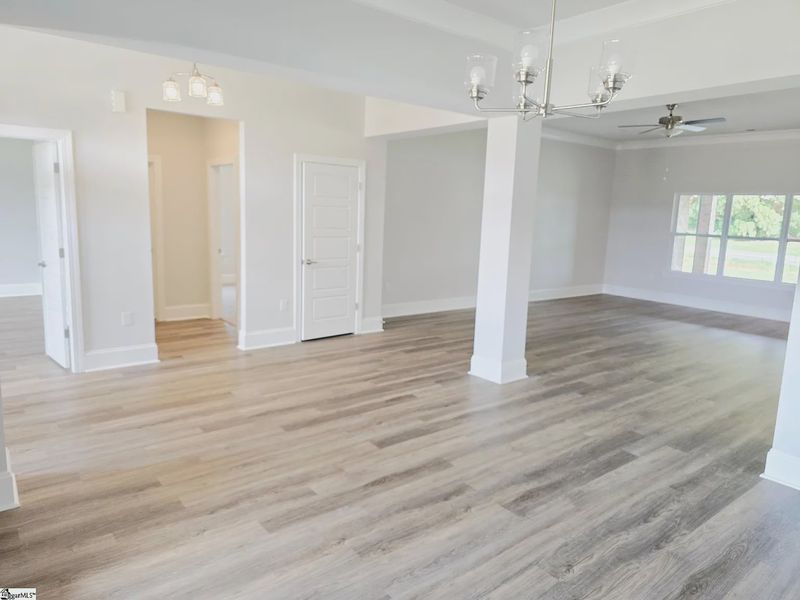 Spacious, unfurnished interior of a new home in Hidden Lake Estates, Greenville (Image 12).