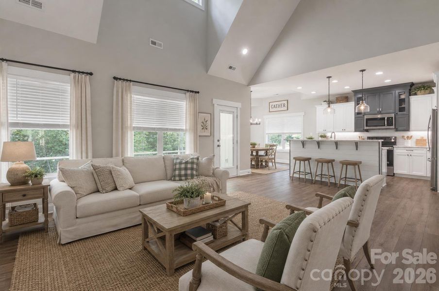 Furnished interior view inside a new home in , Stanley (Image 8).