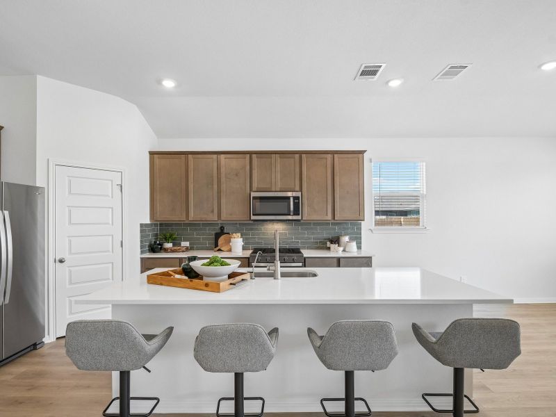 Furnished interior view inside a new home in Opal Meadows, Kyle (Image 4).