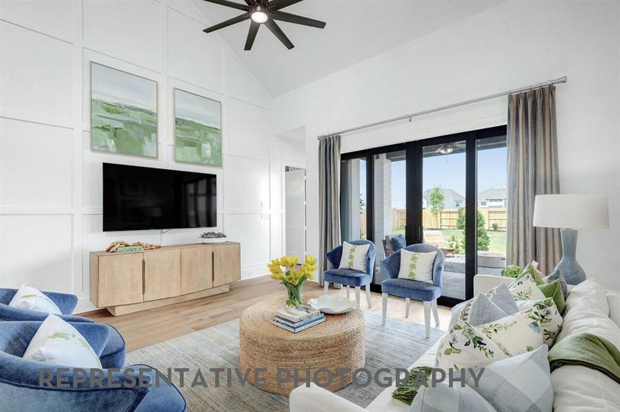 Furnished interior view inside a new home in Sandbrock Ranch, Aubrey (Image 5). Furnished interior view inside a new home in Sandbrock Ranch, Aubrey (Image 5).