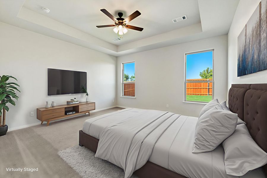 Furnished interior view inside a new home in Morningstar, Aledo (Image 8).