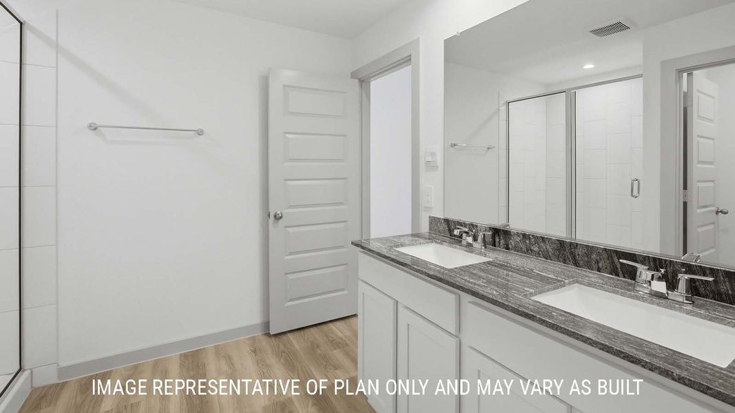 Representative furnished interior of a home built from the Bellvue by D.R. Horton in China Grove, China (Image 11).