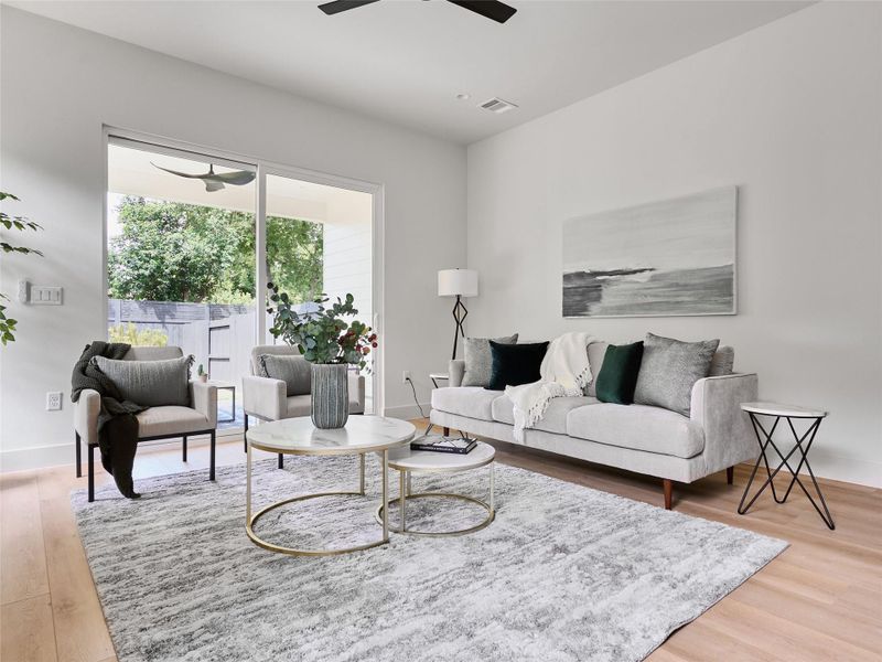 Furnished interior view inside a new home in , Austin (Image 9).