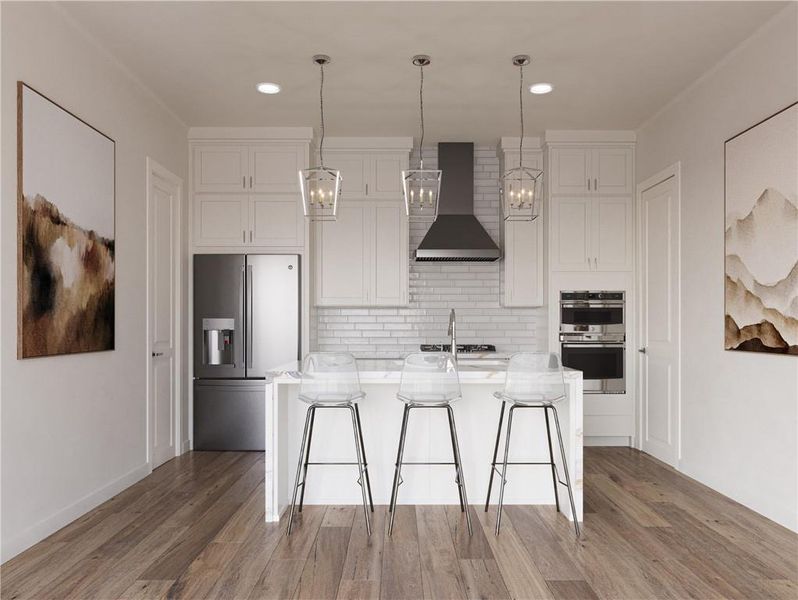 Furnished interior view inside a new home in Aberdeen, Hoschton (Image 9).