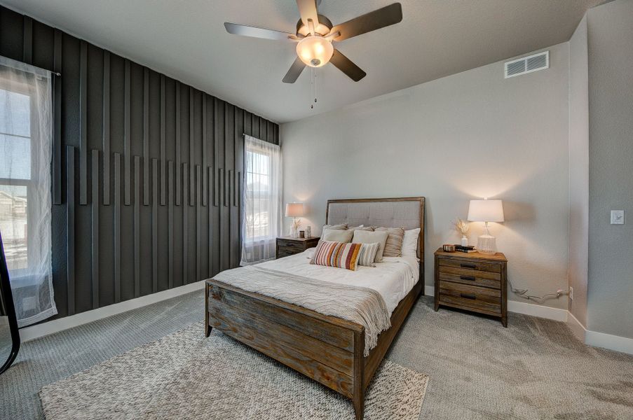 Representative furnished interior of a home built from the The Devon 2 by Landmark Homes in Highlands at Fox Hill, Longmont (Image 18).