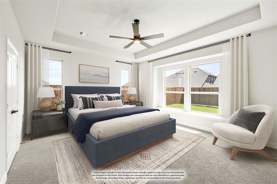 Furnished interior view inside a new home in The Oaks, Red Oak (Image 12). Furnished interior view inside a new home in The Oaks, Red Oak (Image 12).