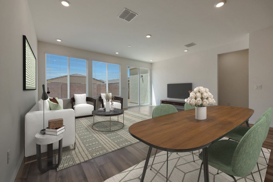 Furnished interior view inside a new home in North Copper Canyon, Surprise (Image 9). Furnished interior view inside a new home in North Copper Canyon, Surprise (Image 9).