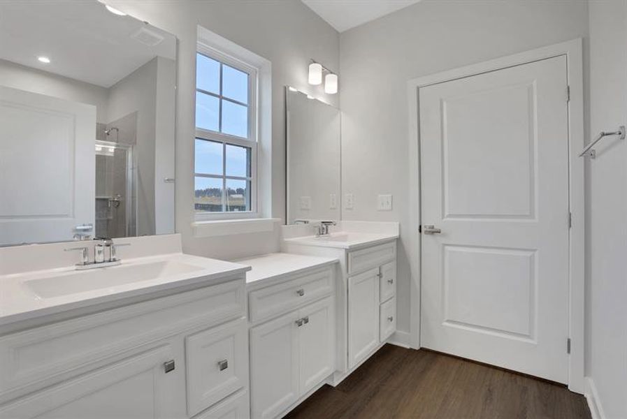 Furnished interior view inside a new home in Newberry 55+, McDonough (Image 9).