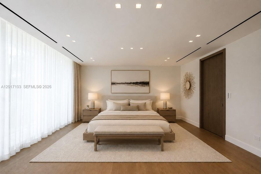 Furnished interior view inside a new home in , Miami Beach (Image 3).