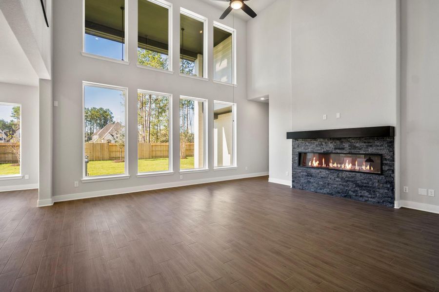 Spacious, unfurnished interior of a new home in Artavia 70′ Lots, Conroe (Image 42).