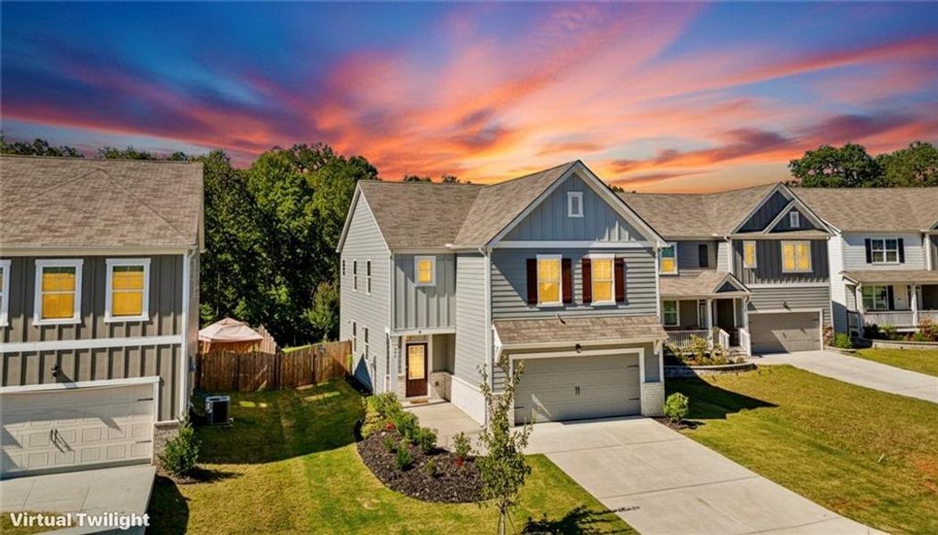 Front exterior of a new home in , Dawsonville, GA, highlighting curb appeal (Image 30). Front exterior of a new home in , Dawsonville, GA, highlighting curb appeal (Image 30).