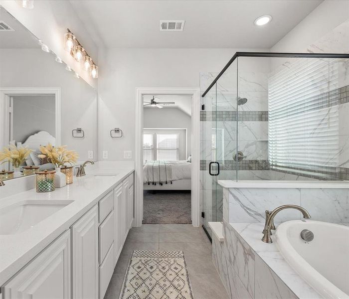 Furnished interior view inside a new home in The Lakes at Parks of Aledo, Aledo (Image 5).