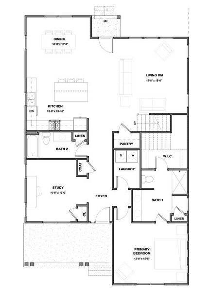 2D floor plan layout for the The Gates by New Leaf Builders in Riverlights, Wilmington, NC (Image 3). 2D floor plan layout for the The Gates by New Leaf Builders in Riverlights, Wilmington, NC (Image 3).