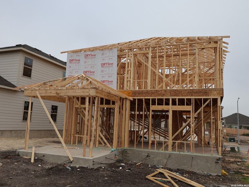 In-progress construction of a new home in Paloma Park, Converse, TX (Image 19). In-progress construction of a new home in Paloma Park, Converse, TX (Image 19).