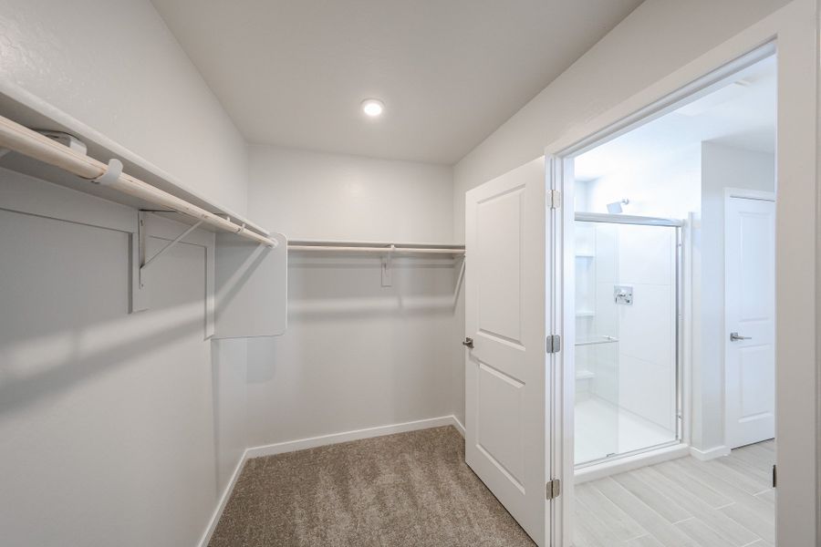 A room with white doors.