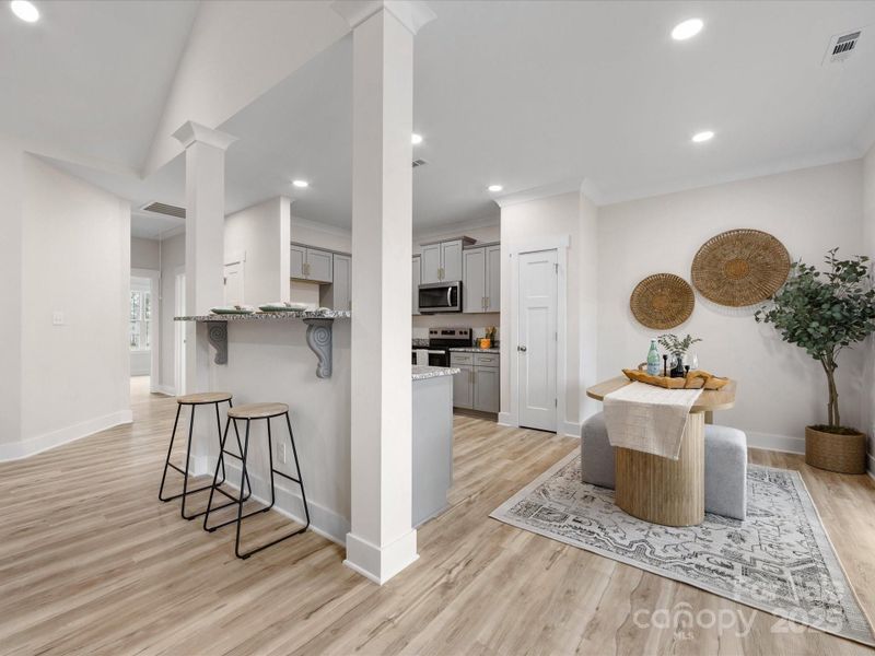 Furnished interior view inside a new home in , York (Image 18). Furnished interior view inside a new home in , York (Image 18).