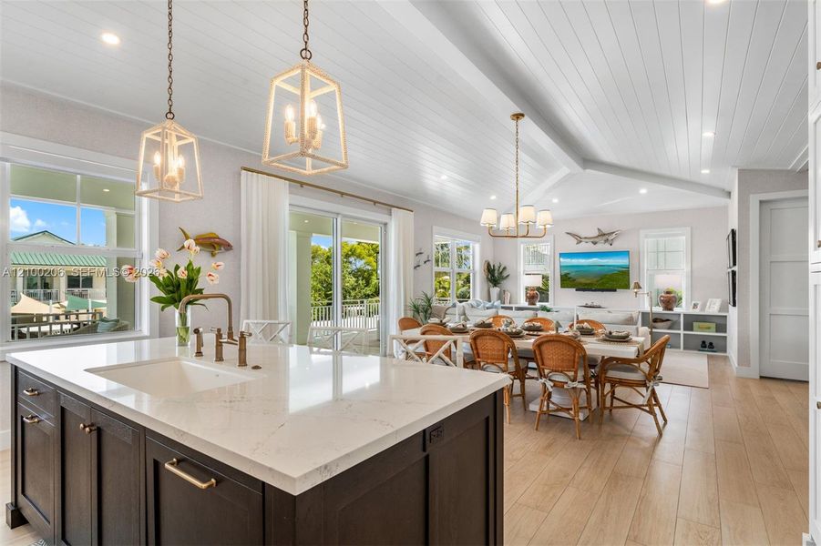 Furnished interior view inside a new home in , Tavernier (Image 54).