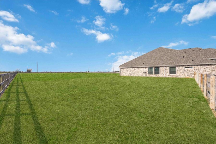 There are so many possibilities that can be explored with this huge backyard.