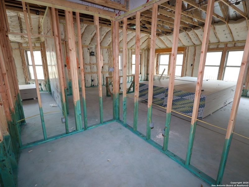 In-progress construction of a new home in Greenspoint Heights, Seguin, TX (Image 30).