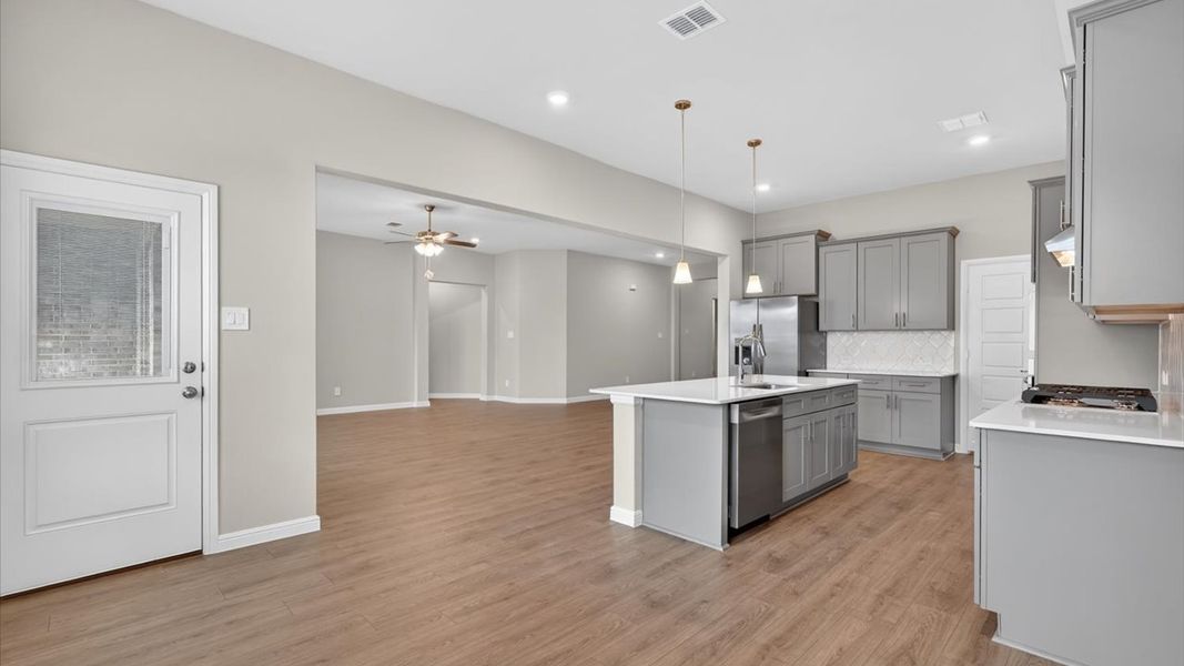 Furnished interior view inside a new home in Eden Ranch, Arlington (Image 4).