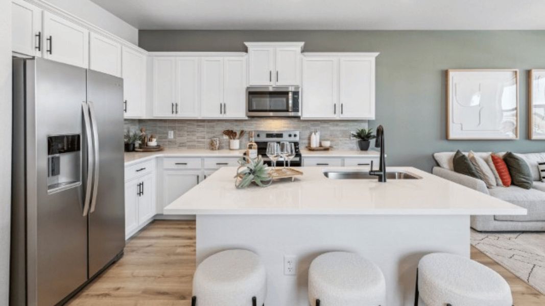Furnished interior view inside a new home in Settlers Crossing, Commerce City (Image 7).