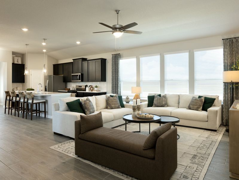 Furnished interior view inside a new home in Carmel Ranch, Schertz (Image 4).