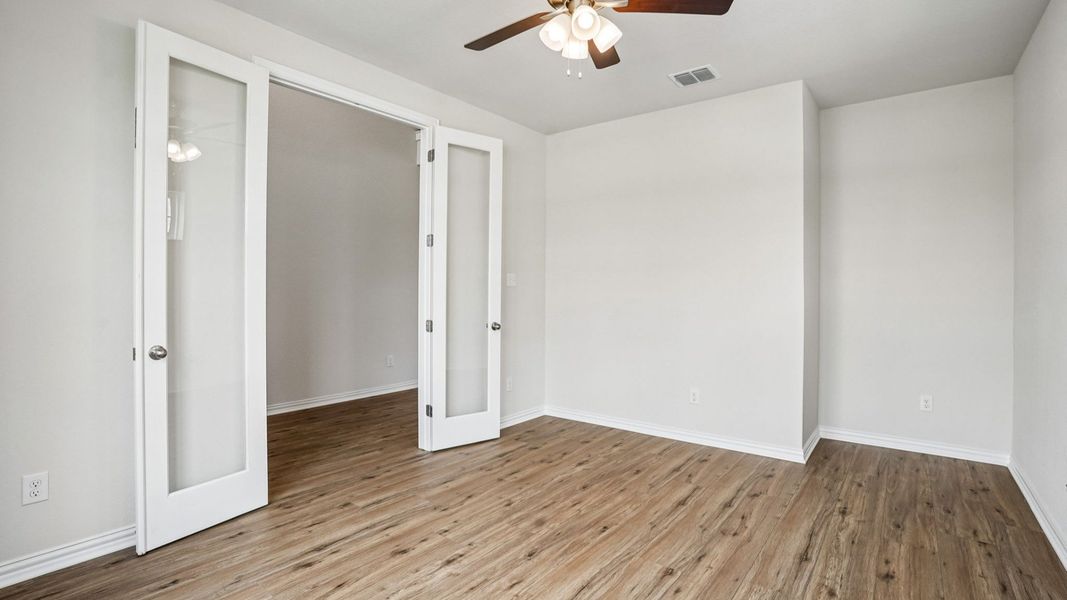 Dedicated Office Located at the Front of the Home