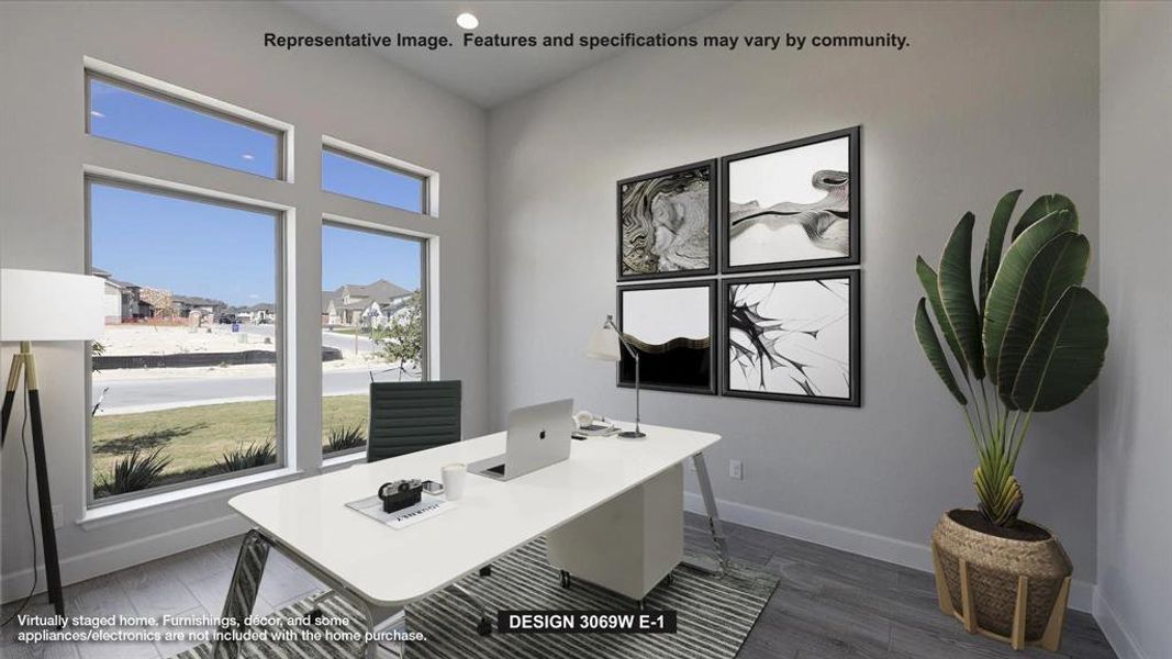 Furnished interior view inside a new home in Trinity Falls 60', McKinney (Image 4).