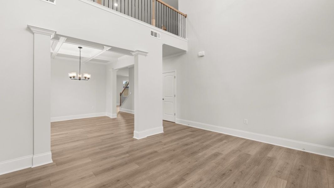 Representative unfurnished interior of a home built from the Grayson by D.R. Horton in Thalley Creek Estates, Cumming (Image 16). Representative unfurnished interior of a home built from the Grayson by D.R. Horton in Thalley Creek Estates, Cumming (Image 16).