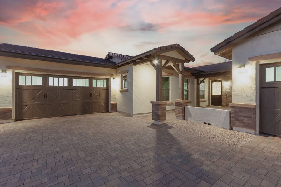 Exterior details and patio area of a home in Bellero Estates, Queen Creek (Image 16).