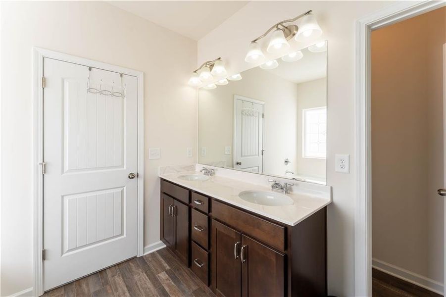 Furnished interior view inside a new home in , Sugar Hill (Image 15). Furnished interior view inside a new home in , Sugar Hill (Image 15).