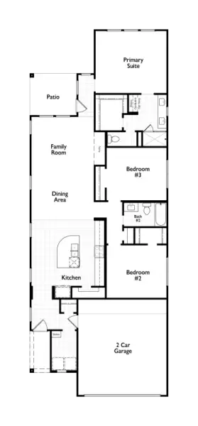 2D floor plan layout for the Melrose by Highland Homes in East View Farms, Georgetown, TX (Image 3). 2D floor plan layout for the Melrose by Highland Homes in East View Farms, Georgetown, TX (Image 3).