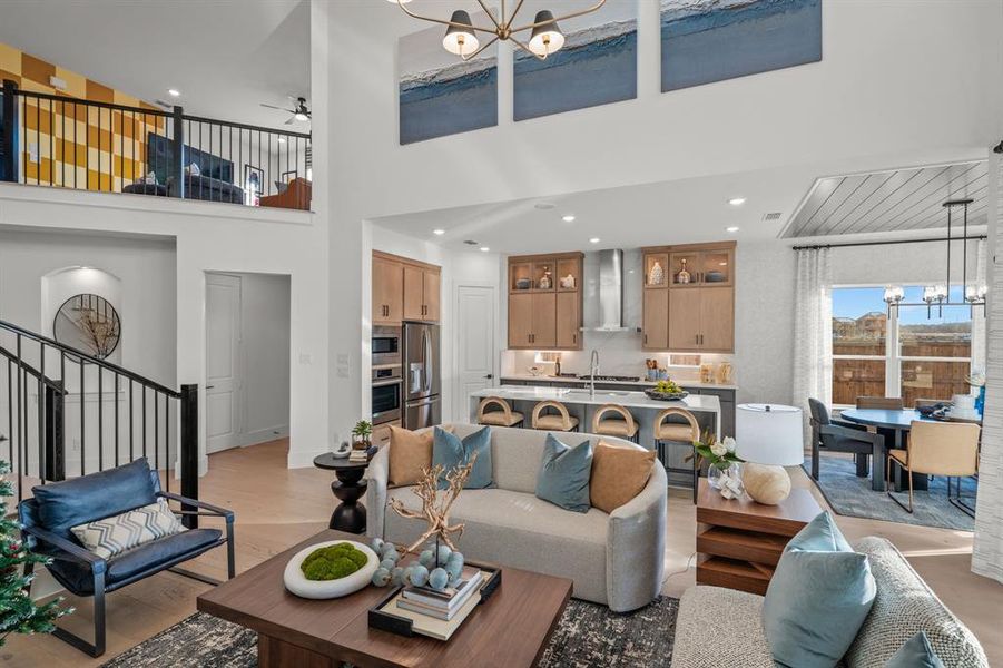 Furnished interior view inside a new home in East Village - Classic Series, Frisco (Image 31).