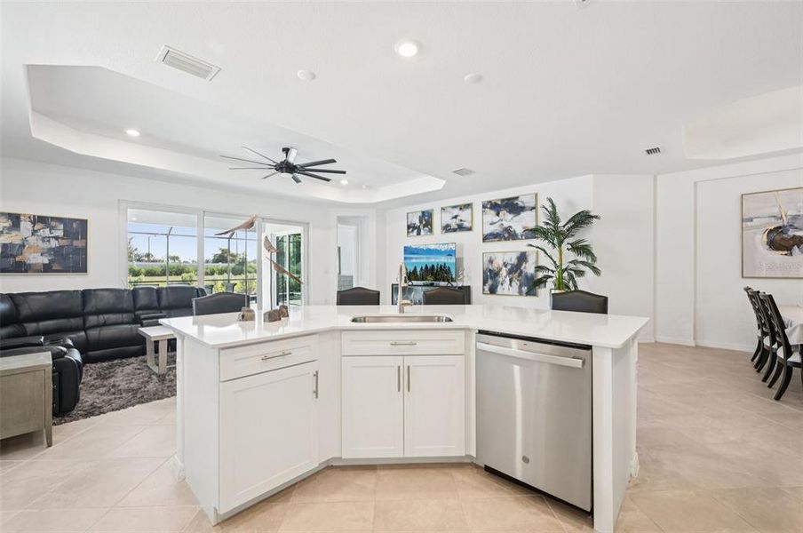 Furnished interior view inside a new home in , Venice (Image 17).