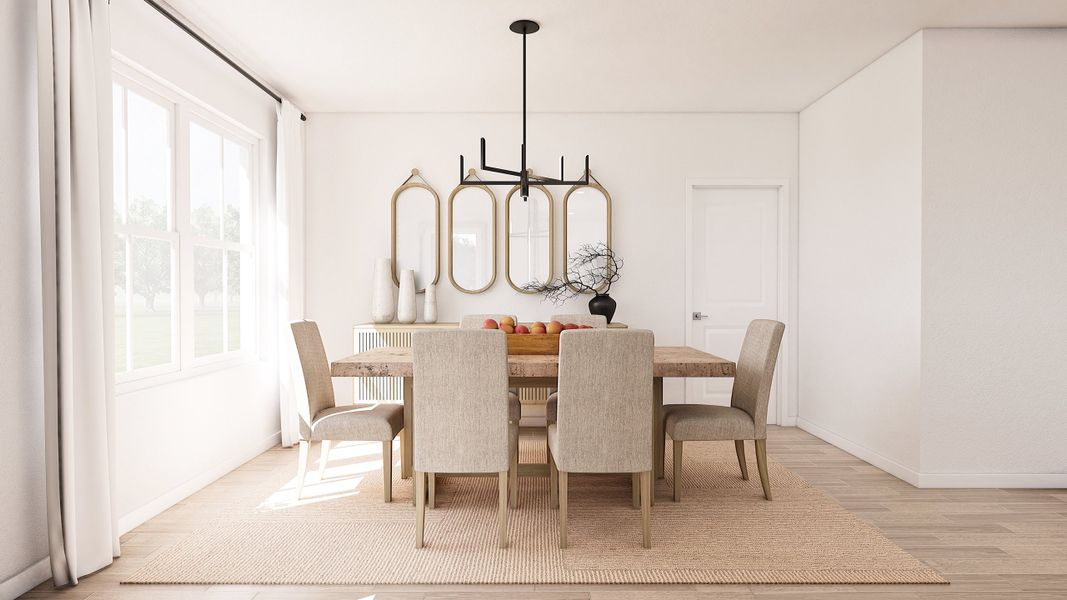 Representative furnished interior of a home built from the Goldenrod II by K. Hovnanian® Homes in Aspire at Canter Creek, Davenport (Image 15).