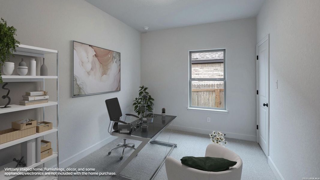 Furnished interior view inside a new home in Ladera, San Antonio (Image 10).