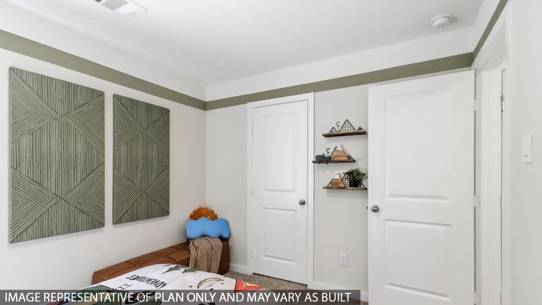 Furnished interior view inside a new home in Baron Village, Conroe (Image 7).