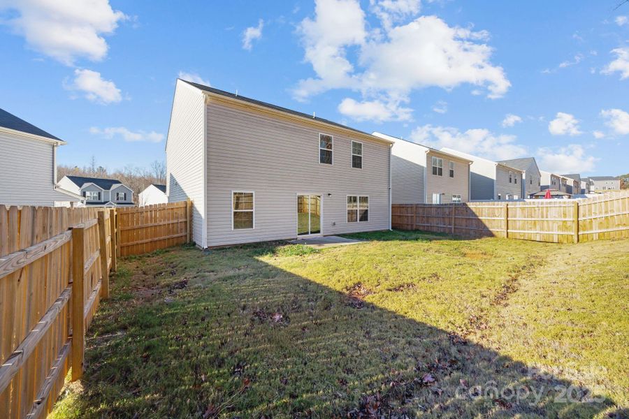 Exterior details and patio area of a home in , Mocksville (Image 30).