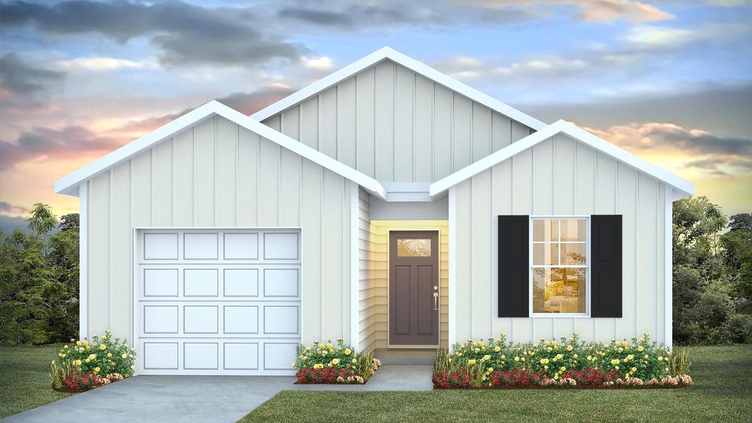 Front exterior of a new home in Southshore Bay, Sunset Beach, NC, highlighting curb appeal (Image 1). Front exterior of a new home in Southshore Bay, Sunset Beach, NC, highlighting curb appeal (Image 1).