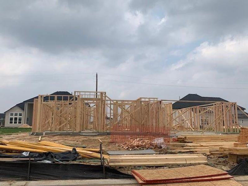 In-progress construction of a new home in Dunham Pointe, Cypress, TX (Image 15).